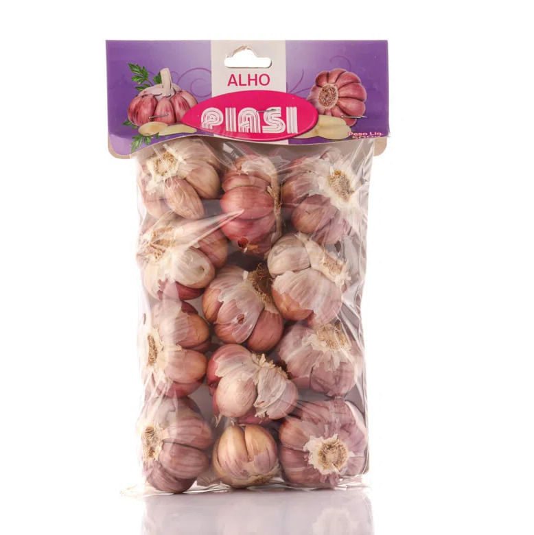 Alho Roxo Piasi Pacote 500g