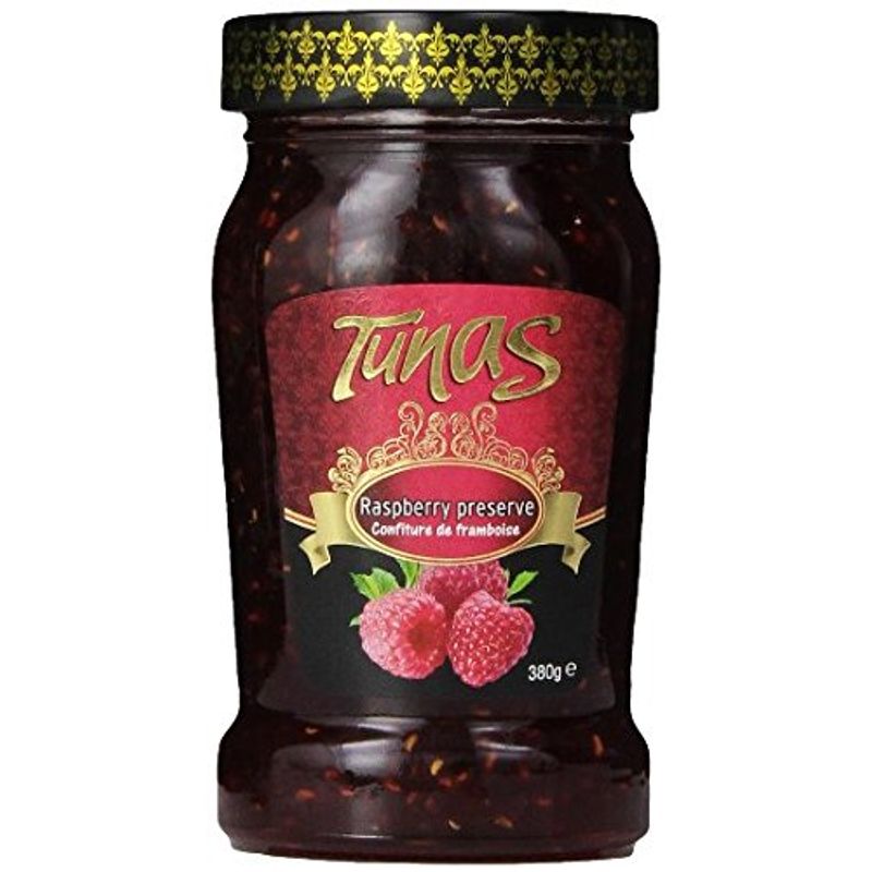 Geleia de Raspberry Preserve Tunas 380g