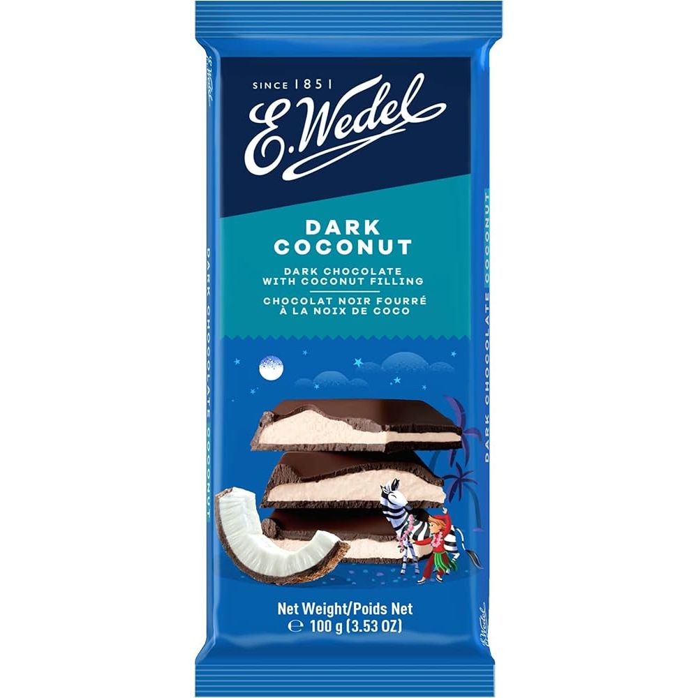 Chocolate Dark Recheado com Coco Ralado E Wedel 100g