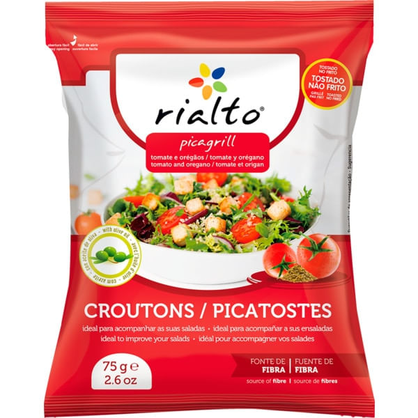 Mini Torrada Tomate e Orégano Rialto 75g