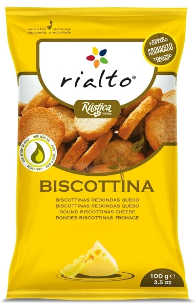 Mini Torrada Queijo Rialto 100g