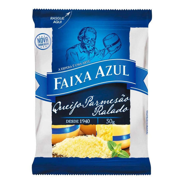 Queijo Parmesão Ralado Faixa Azul 50g